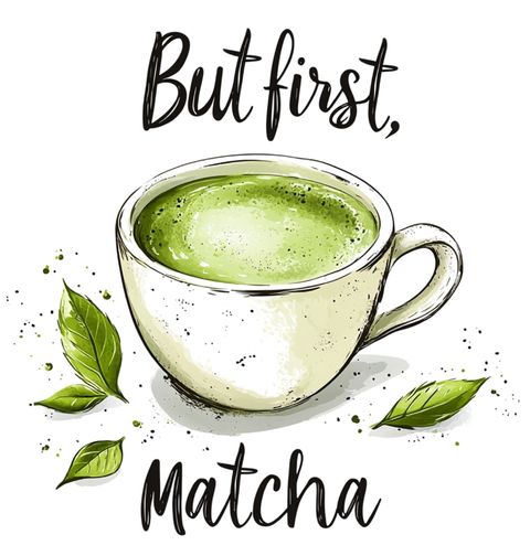 Obrázek produktu Dámské tričko Šálek Matcha Čaje But first, Matcha