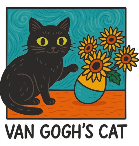 Obrázek produktu Pánské tričko Kočka Vincenta van Gogha
