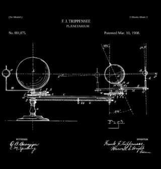 Obrázek 2 produktu Pánské tričko Planetárium Patent F. J. Trippensee