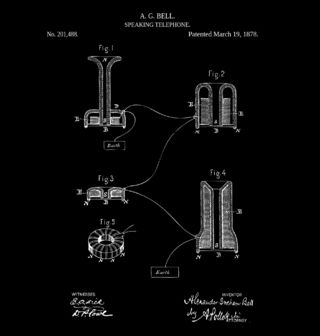 Obrázek 2 produktu Dětské tričko Telefon Patent A. G. Bell