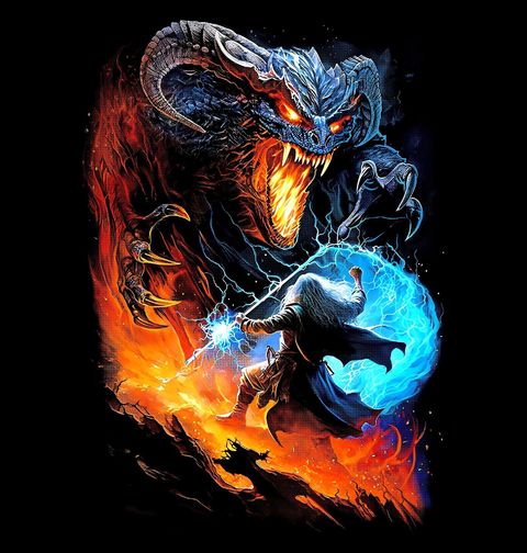 Obrázek produktu Pánské tričko Gandalf a Balrog