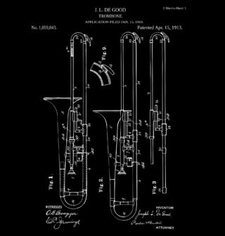 Obrázek 2 produktu Dětské tričko Trombon Patent J. L. De Good