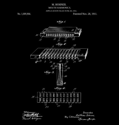 Obrázek produktu Dětské tričko Harmonika Patent M. Hohner