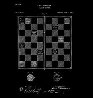 Obrázek 2 produktu Dětské tričko Herní deska Patent J. W. Larimore