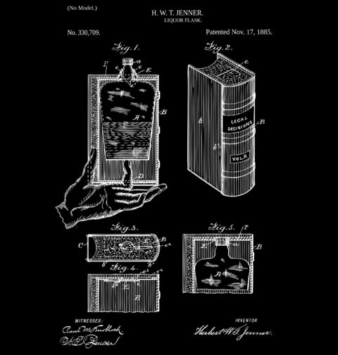 Obrázek produktu Pánské tričko Skrytá placatka Patent H. W. T. Jennera