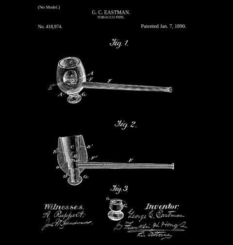 Obrázek produktu Dámské tričko Dýmka Patent G. C. Eastman