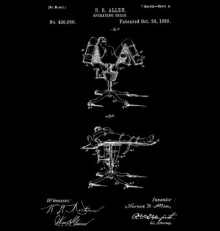 Obrázek 2 produktu Pánské tričko Operační Křeslo Patent H. R. Allen
