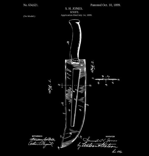 Obrázek produktu Dámské tričko Nůž Patent S. H. Jones