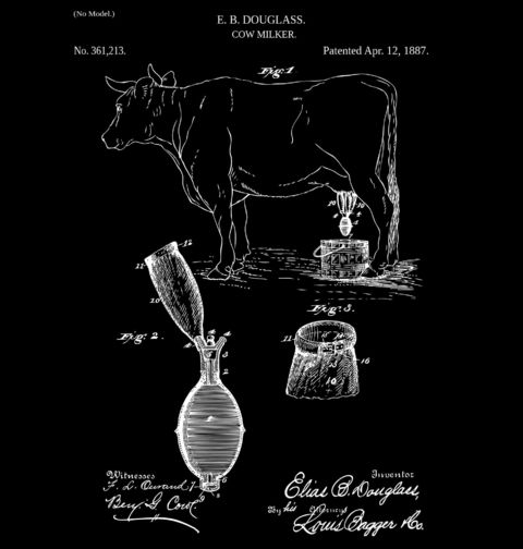 Obrázek produktu Pánské tričko Dojička Patent E. B. Douglass