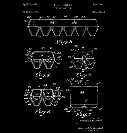 Obrázek produktu Dětské tričko Obal na Vejce Patent F. L. Burkett