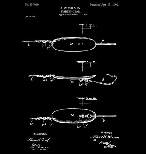 Obrázek produktu Pánské tričko Rybářský Háček Patent A. W. Wilson