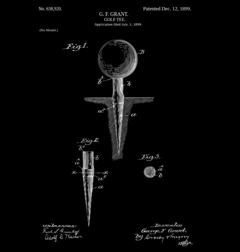Obrázek produktu Dětské tričko Golfové Týčko Patent G. F. Grant