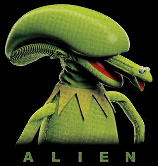Obrázek 2 produktu Dámské tričko Žabí Vetřelec Kermit