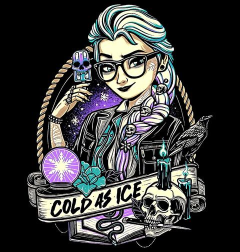 Obrázek produktu Dámské tričko Elsa Ledová královna Cold as Ice