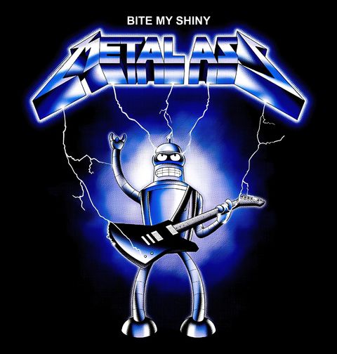 Obrázek produktu Dámské tričko Metalový Robot Bender Bite my shiny metal ass