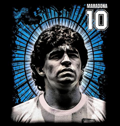 Obrázek produktu Dámské tričko Legendární Diego Maradona 10