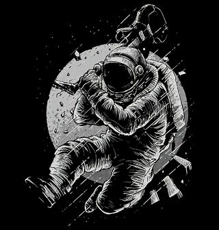 Obrázek 2 produktu Pánské tričko Vesmírný Kytarista No More Space Music