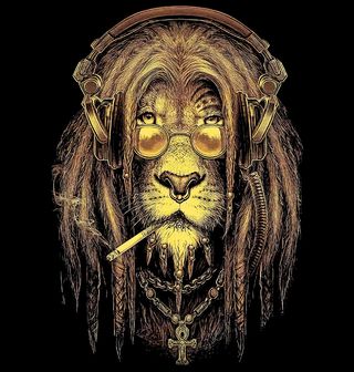 Obrázek 2 produktu Dámské tričko Zlatý Rasta Lev