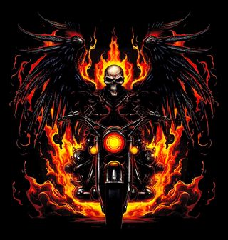 Obrázek 2 produktu Pánské tričko Pekelný Motorkář Smrti Ghost Rider
