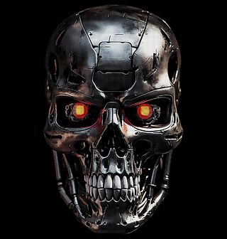 Obrázek 2 produktu Pánské tričko Lebka z Kovu T-800