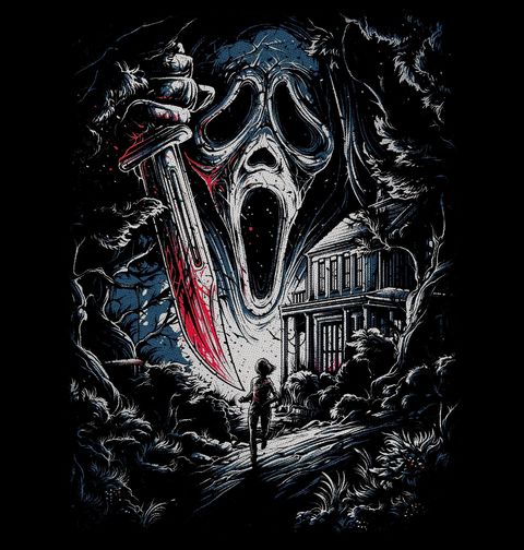 Obrázek produktu Dámské tričko Vražedný Ghostface