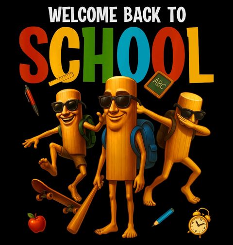 Obrázek produktu Dětské tričko Školní Tung Sahur Back to School 