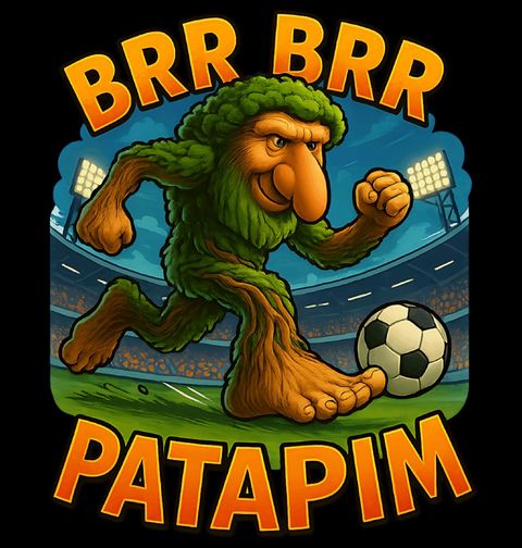 Obrázek produktu Dámské tričko Fotbalista Brr Brr Patapim