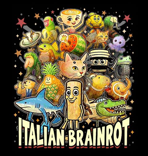 Obrázek produktu Dámské tričko Brainrotový Multivesmír