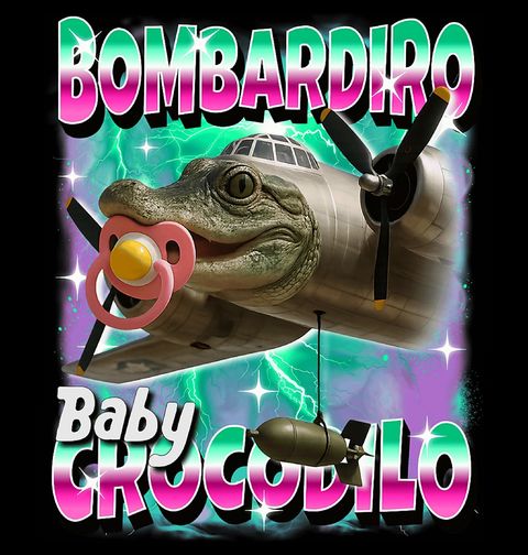 Obrázek produktu Dětské tričko Baby Bombardiro Crocodilo s Dudlíkem