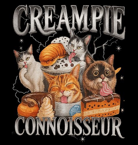 Obrázek produktu Dámské tričko Kočičí Mlsoun Creampie Connoisseur