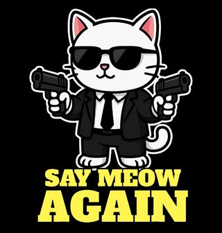 Obrázek 2 produktu Dámské tričko Kočičí Střelec Say Meow Again