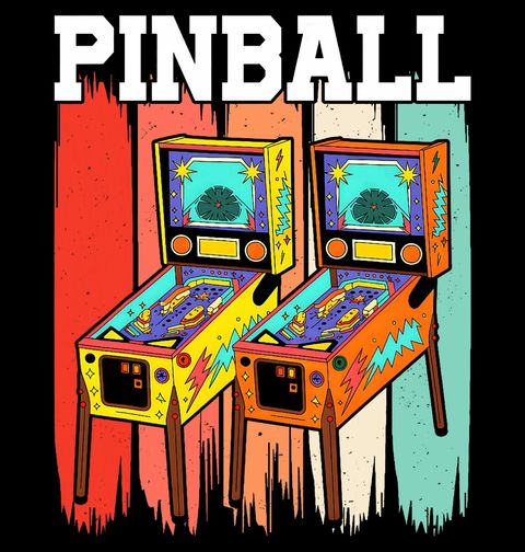 Obrázek produktu Dámské tričko Retro Pinball Automat