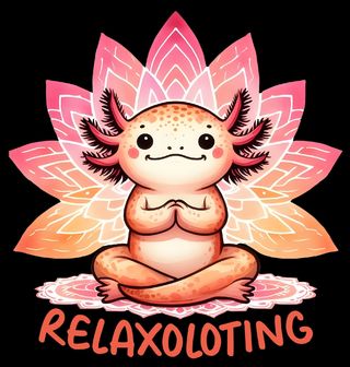 Obrázek 2 produktu Dámské tričko Meditující Axolotl Relaxoloting