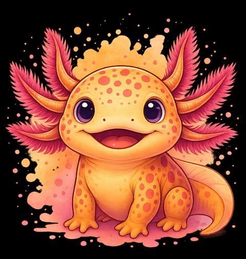 Obrázek produktu Dámské tričko Usměvavý Axolotl mexický