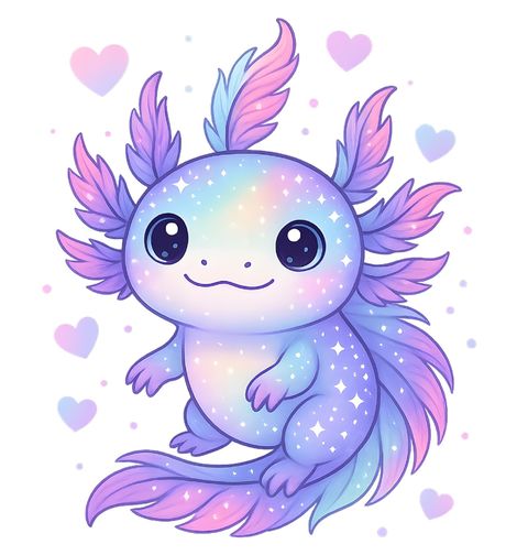 Obrázek produktu Dámské tričko Roztomilý Axolotl mexický