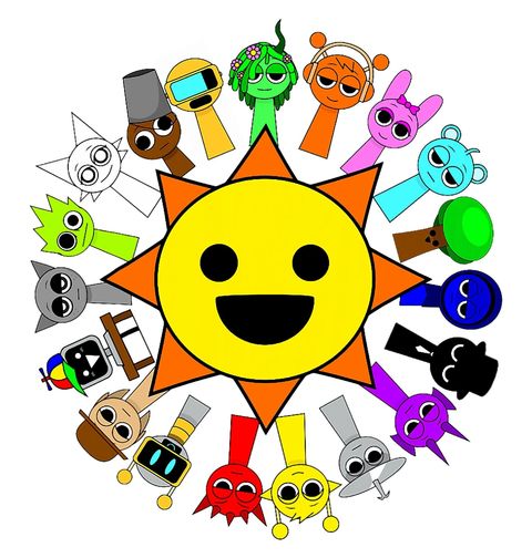 Obrázek produktu Dětské tričko Mr. Sun Sprunki