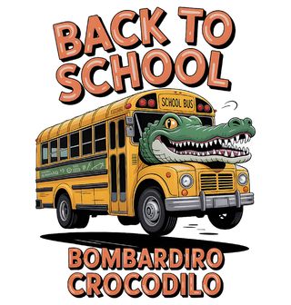 Obrázek 2 produktu Dětské tričko Školní Bombardiro Crocodilo Back to School