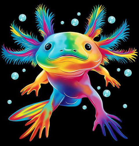 Obrázek produktu Dětské tričko Duhový Axolotl mexický