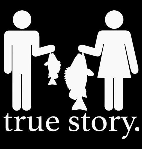 Obrázek produktu Dámské tričko Rybářova Žena True Story
