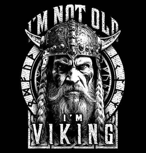 Obrázek produktu Dámské tričko Nejsem starý, jsem Viking
