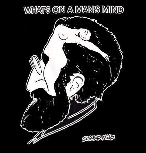 Obrázek produktu Dámské tričko Na co myslí muži? Sigmund Freud