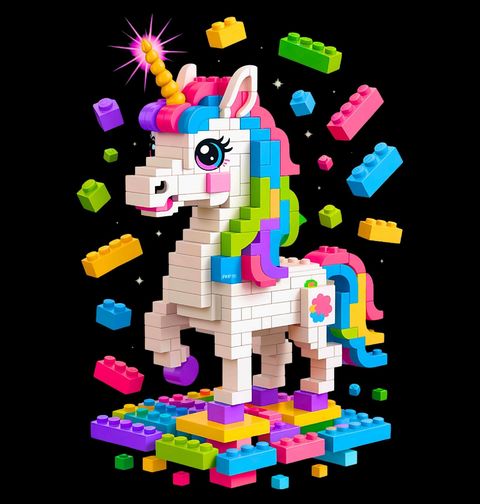 Obrázek produktu Dětské tričko Lego Jednorožec