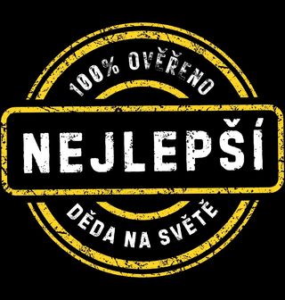 Obrázek 2 produktu Pánské tričko Nejlepší děda na světě 100% Ověřeno