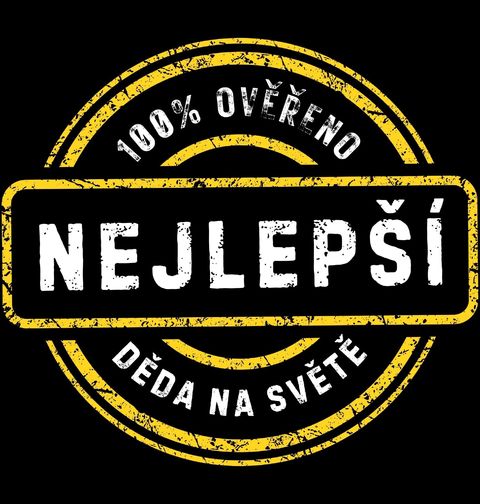 Obrázek produktu Pánské tričko Nejlepší děda na světě 100% Ověřeno