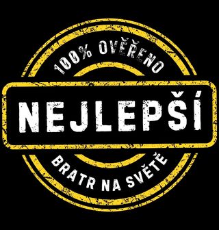 Obrázek 2 produktu Pánské tričko Nejlepší bratr na světě 100% Ověřeno