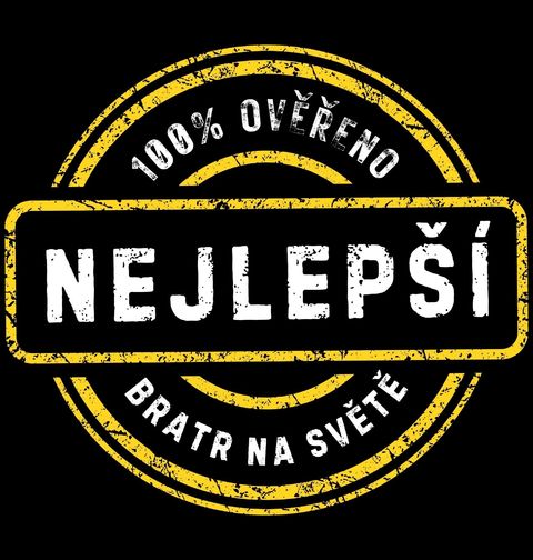 Obrázek produktu Pánské tričko Nejlepší bratr na světě 100% Ověřeno