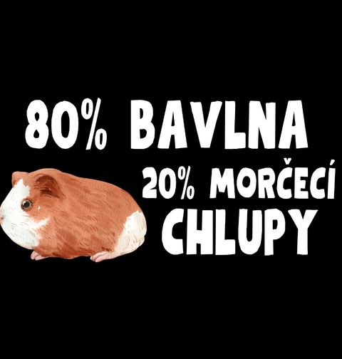 Obrázek produktu Pánské tričko 80 % Bavlna, 20 % Morčecí Chlupy
