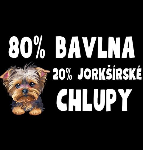 Obrázek produktu Pánské tričko 80 % Bavlna, 20 % Jorkšírské Chlupy