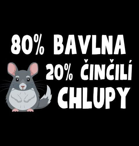 Obrázek produktu Pánské tričko 80 % Bavlna, 20 % Činčilí Chlupy
