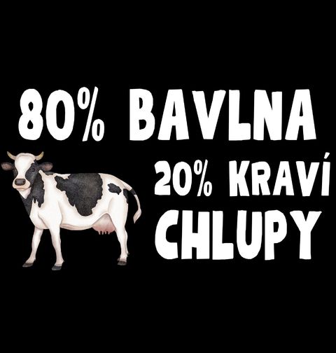 Obrázek produktu Pánské tričko 80 % Bavlna, 20 % Kraví Chlupy